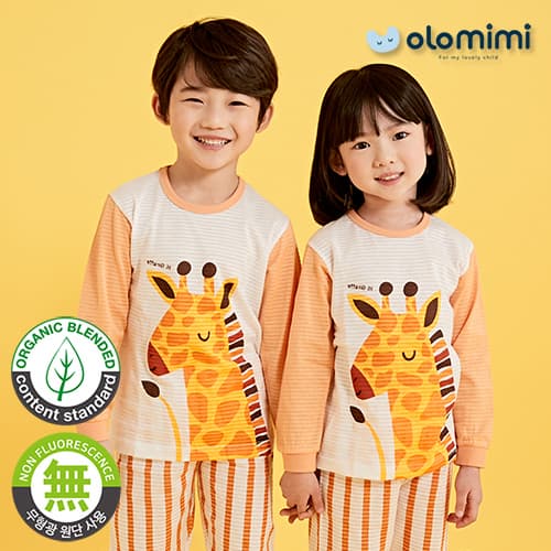 _OLOMIMI_ KOREA 21FW Pajamas_sleepwear_Hello Giraffe